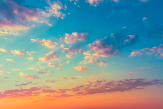 Fotomurales nubes en el cielo
